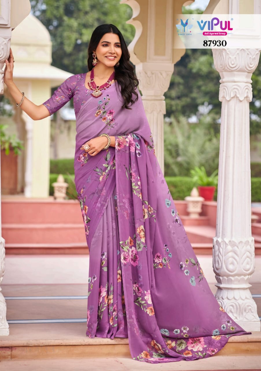 87930 Twisha Vipul Weightless Sarees