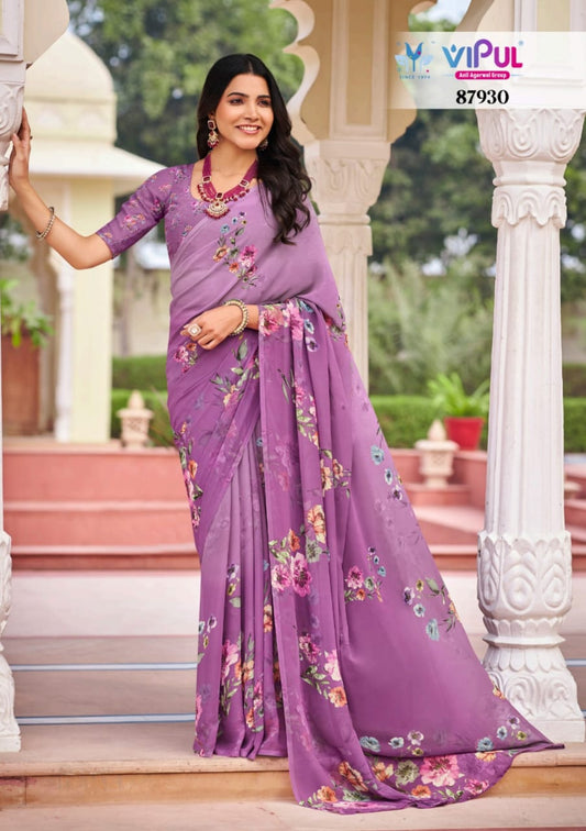 87930 Twisha Vipul Weightless Sarees