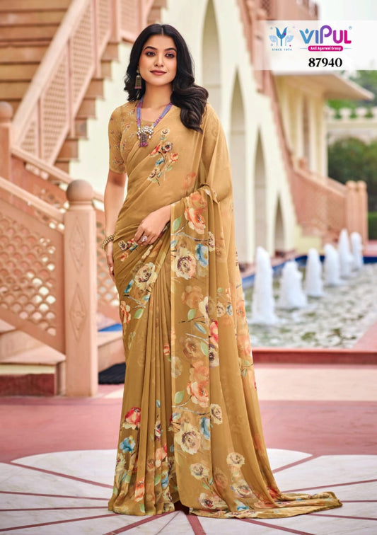 87940 Twisha Vipul Weightless Sarees