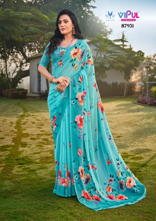 87951 Riddhi Vol 14 Vipul Weightless Sarees
