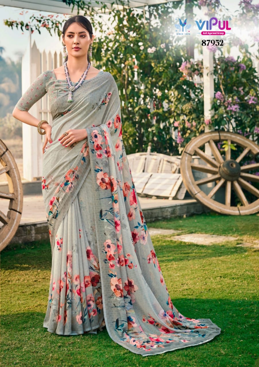 87952 Riddhi Vol 14 Vipul Weightless Sarees – Heriska