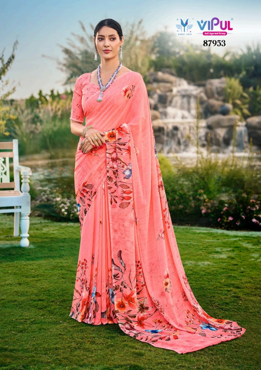 87953 Riddhi Vol 14 Vipul Weightless Sarees