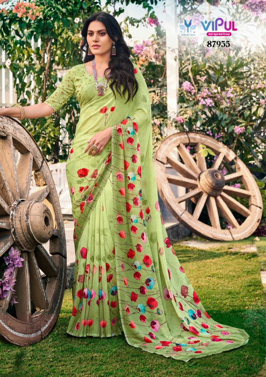 87955 Riddhi Vol 14 Vipul Weightless Sarees
