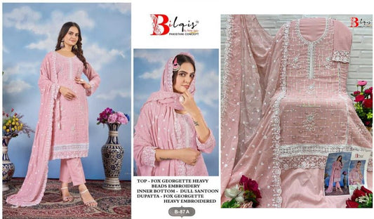 87A Bilqis Georgette Pakistani Salwar Suits