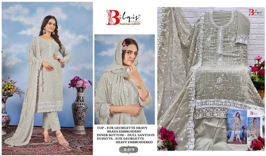 87A Bilqis Georgette Pakistani Salwar Suits