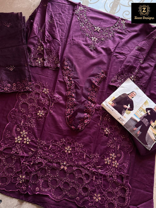 881-A Ziaaz Designs Handwork Pakistani Salwar Suits