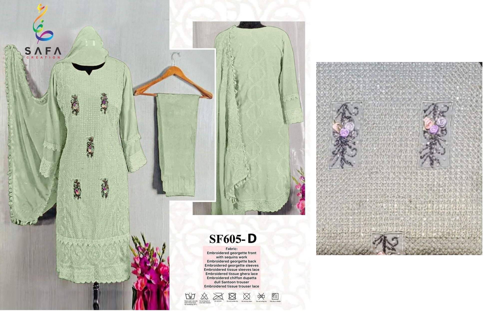 605D Safa Creation Pakistani Salwar Suits