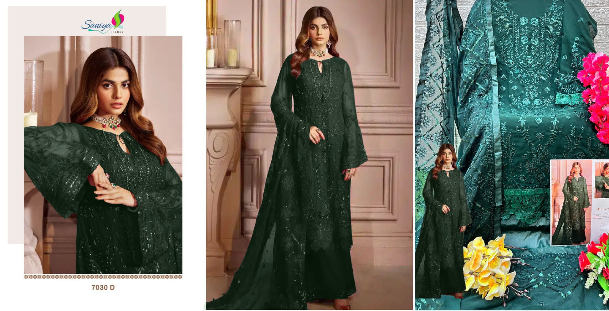 7030D Saniya Trendz Pakistani Salwar Suits