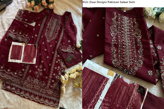 452C Ziaaz Designs Pakistani Salwar Suits