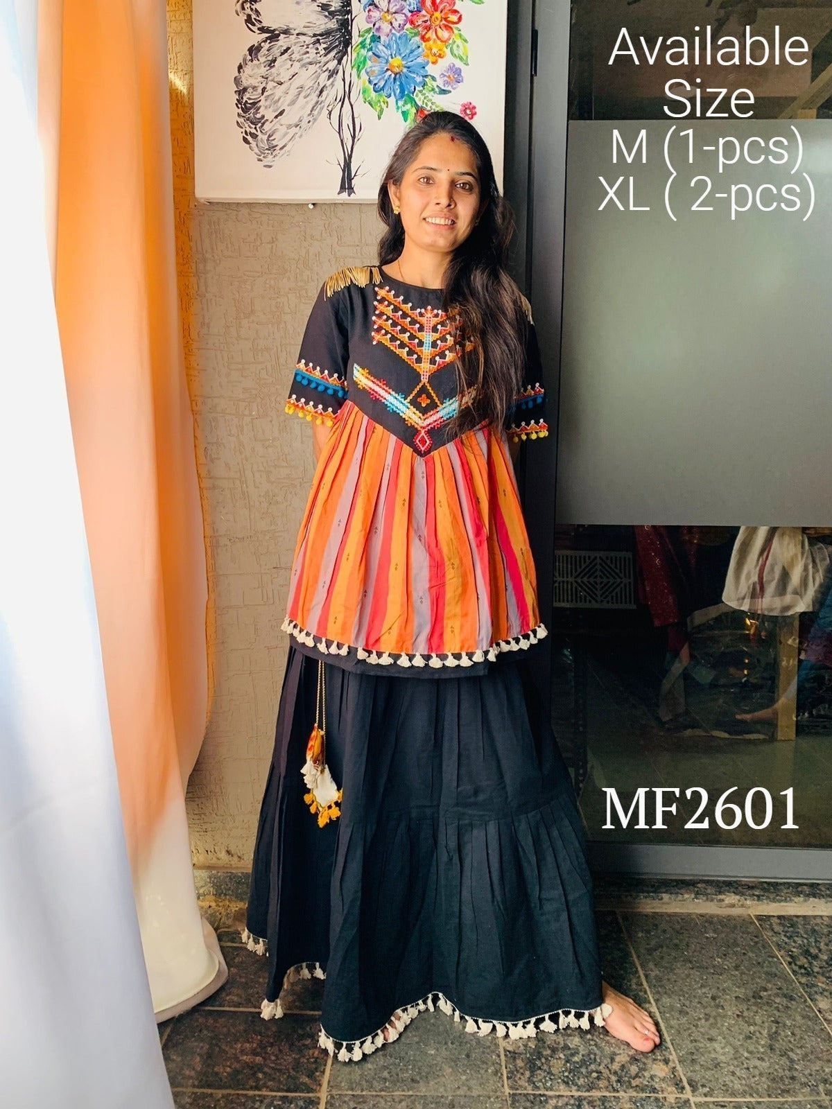 Mf 2601 Msm Kurti Skirt Set