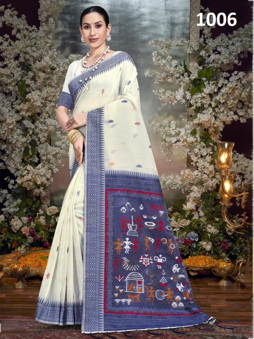 1006 Cotton Plus Bunawat Sarees