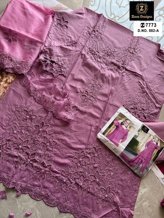 882-A Ziaaz Designs Handwork Pakistani Salwar Suits