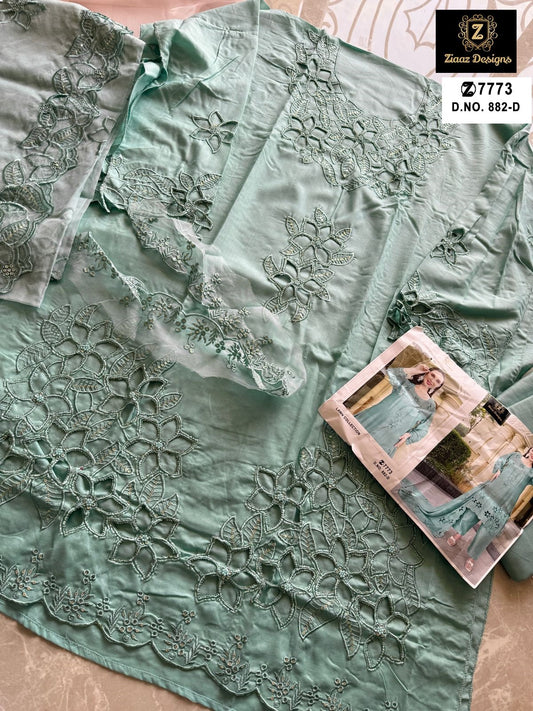 882-D Ziaaz Designs Handwork Pakistani Salwar Suits