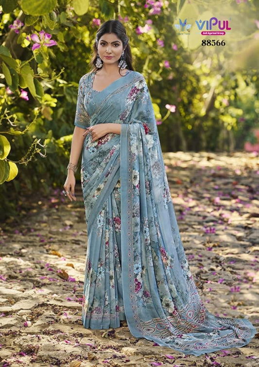 88566 Siddhi Vipul Weightless Sarees