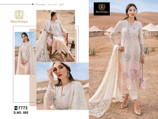 885 Ziaaz Designs Cambric Cotton Pakistani Salwar Suits