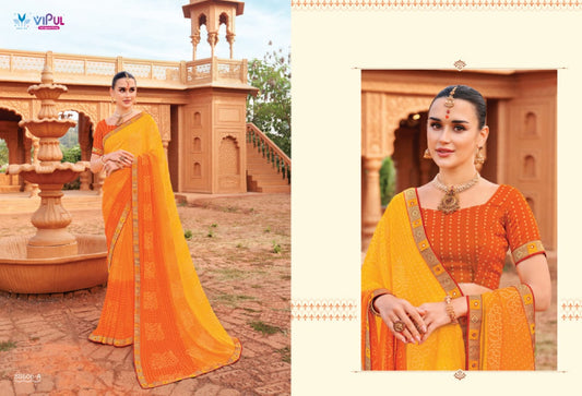 88606A Chakori Vipul Chiffon Sarees