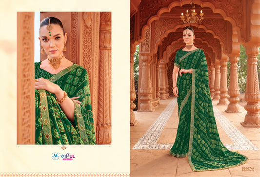 88607A Chakori Vipul Chiffon Sarees