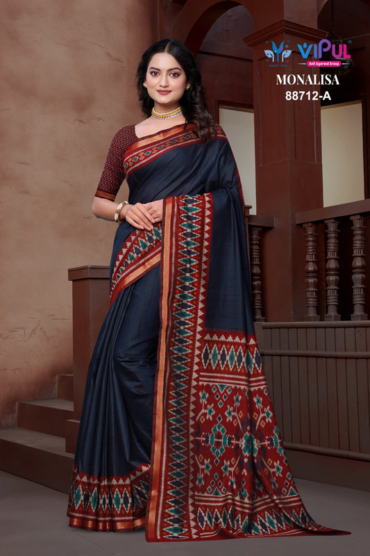 88712-A Monalisa Vipul Mal Cotton Sarees