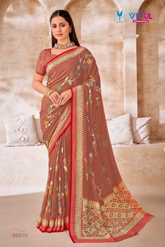 88810 Elaichi Vipul Brasso Sarees