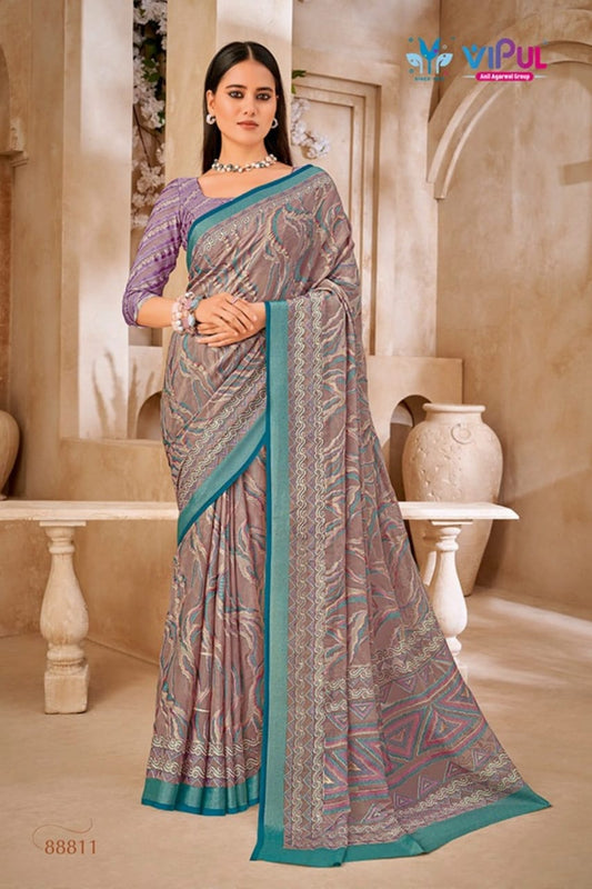 88811 Elaichi Vipul Brasso Sarees