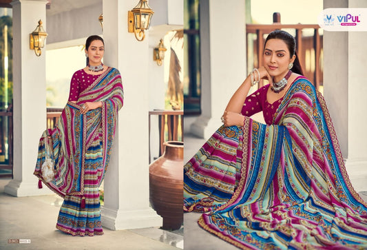 88925 B Latika Vipul Georgette Sarees