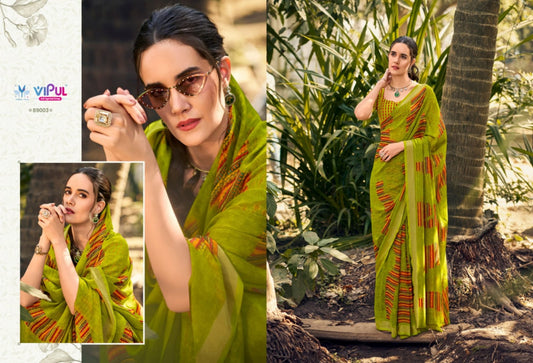 89003 Urvashi Vipul Chiffon Sarees