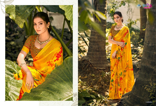 89006 Urvashi Vipul Chiffon Sarees