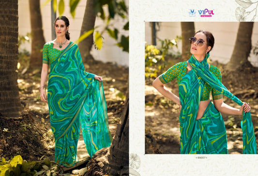 89007 Urvashi Vipul Chiffon Sarees