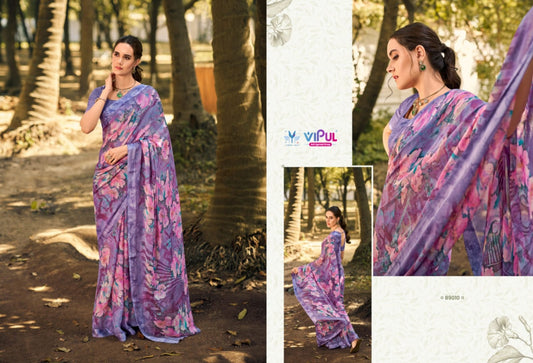 89010 Urvashi Vipul Chiffon Sarees