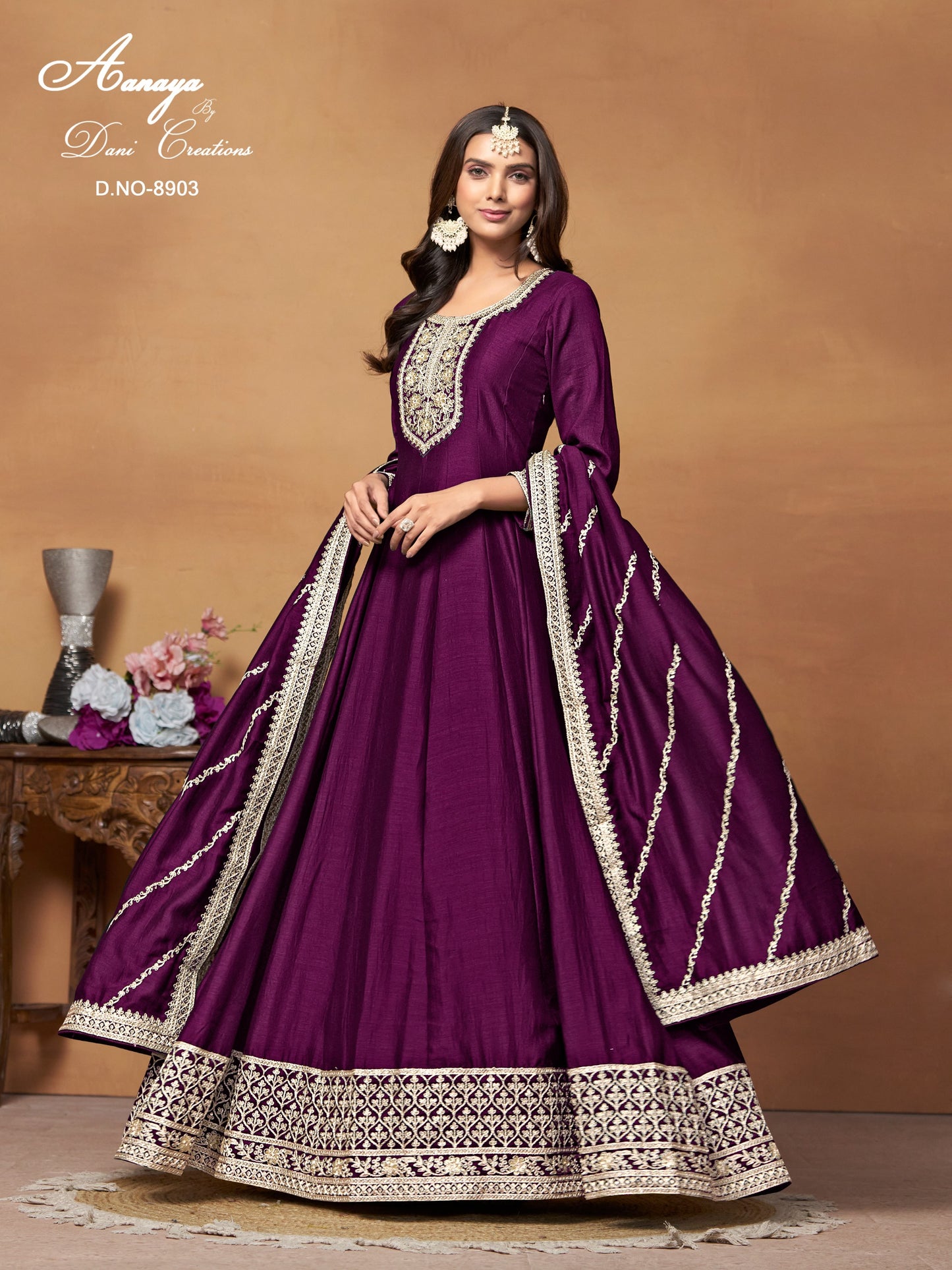 8903 Aanaya Vol 189 Dani Creation Anarkali Unstitched Suits