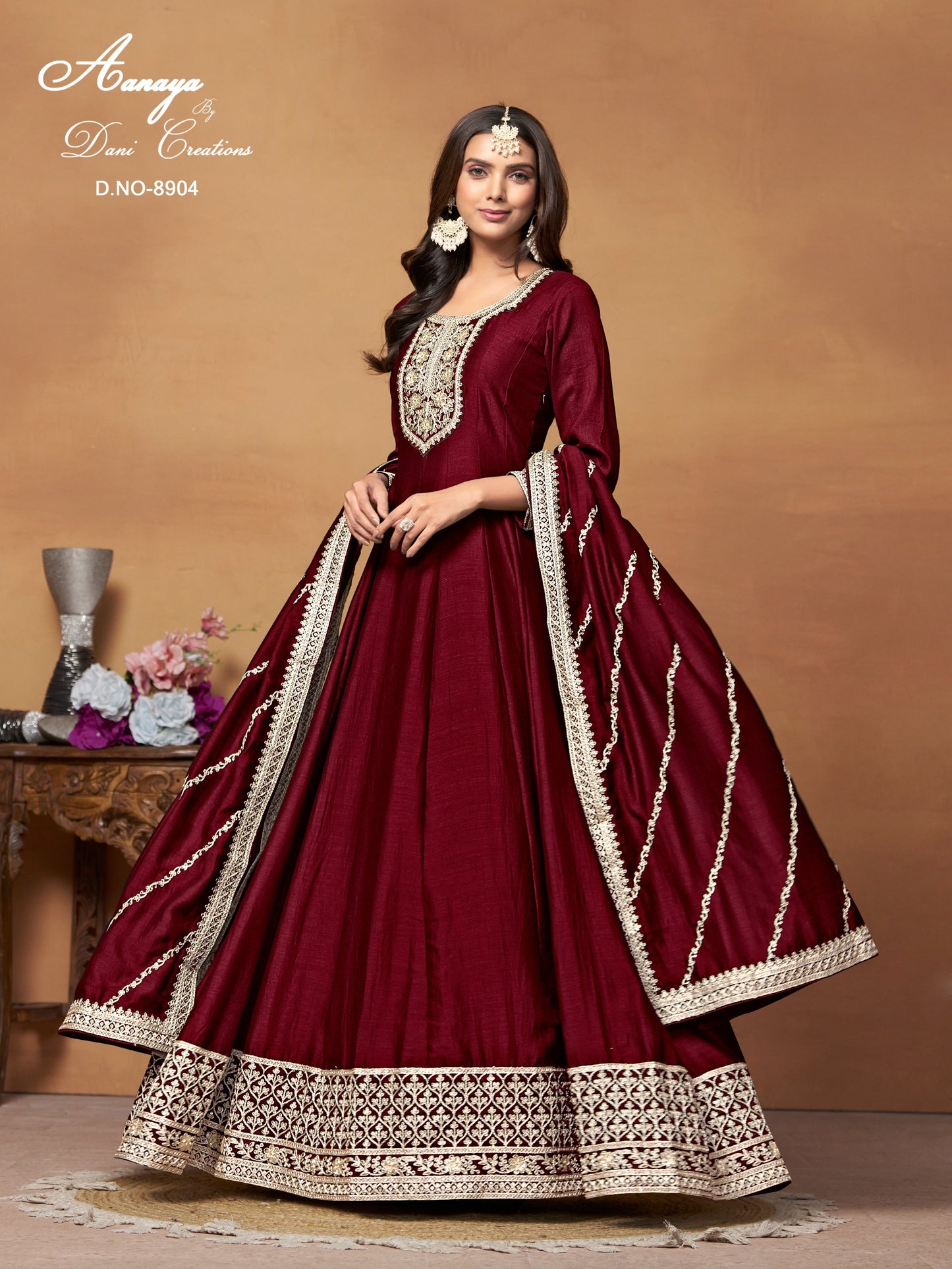 8904 Aanaya Vol 189 Dani Creation Anarkali Unstitched Suits