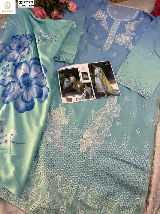 890 Ziaaz Designs Embroidery Pakistani Salwar Suits
