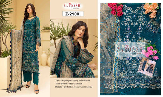 2100 Zarqash Pakistani Salwar Suits