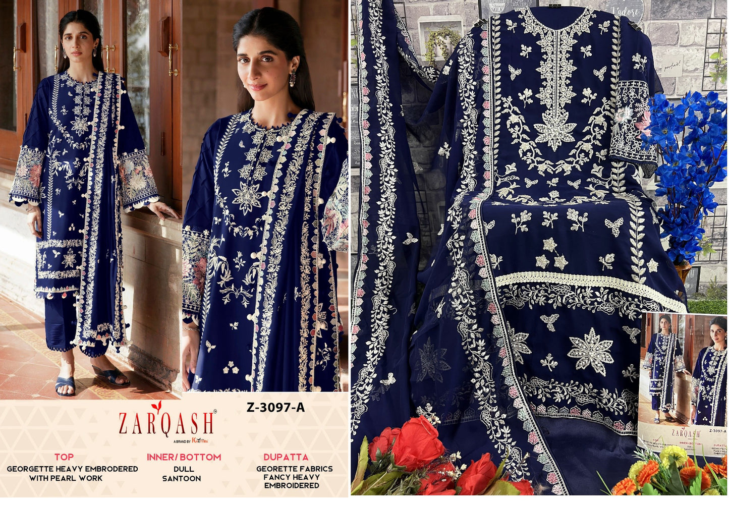 3097A Zarqash Pakistani Salwar Suits