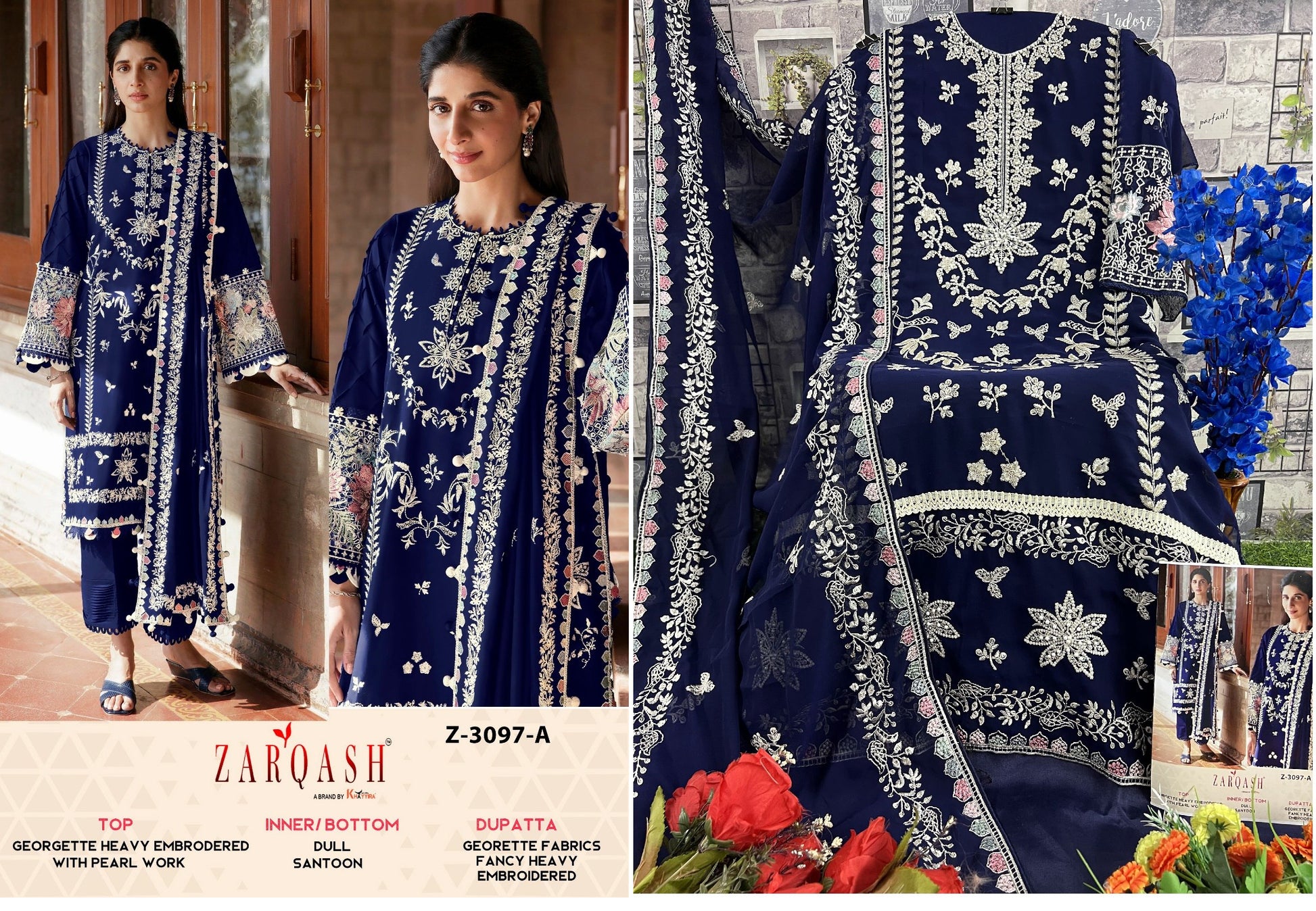 3097A Zarqash Pakistani Salwar Suits