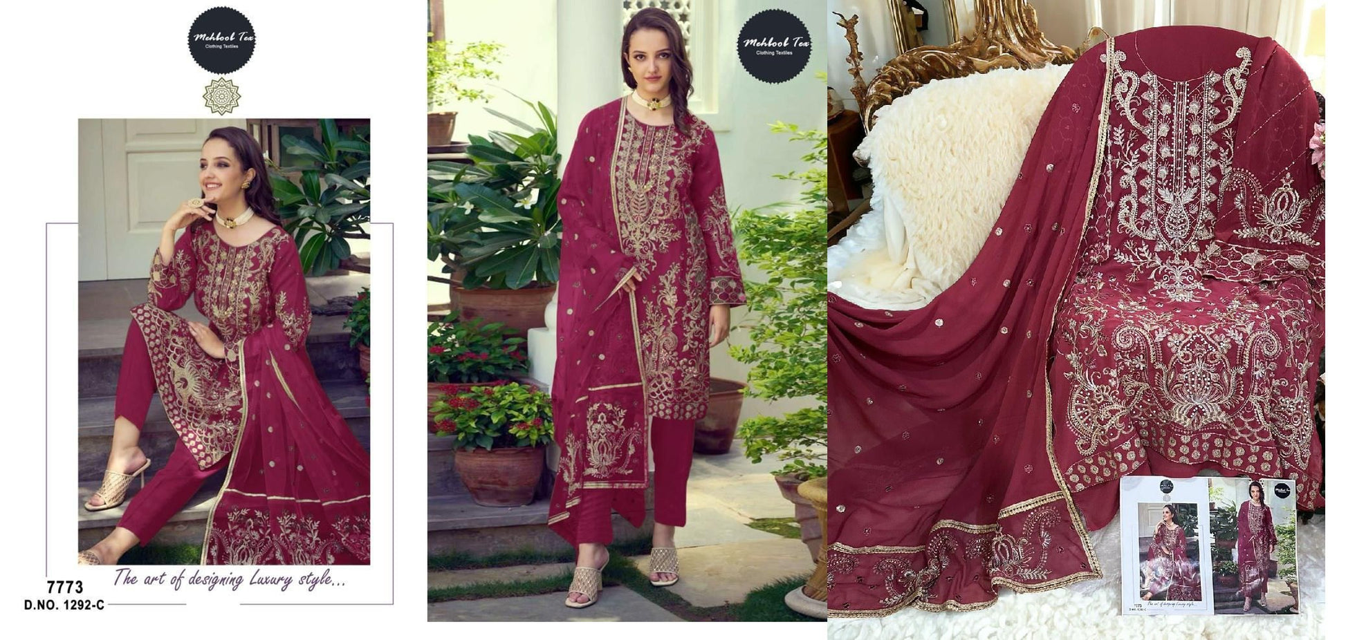 1292C Mehboob Tex Pakistani Salwar Suits