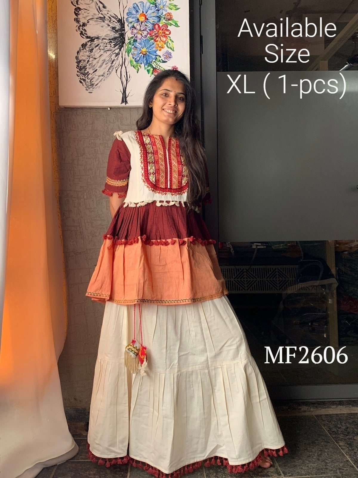 Mf 2606 Msm Kurti Skirt Set