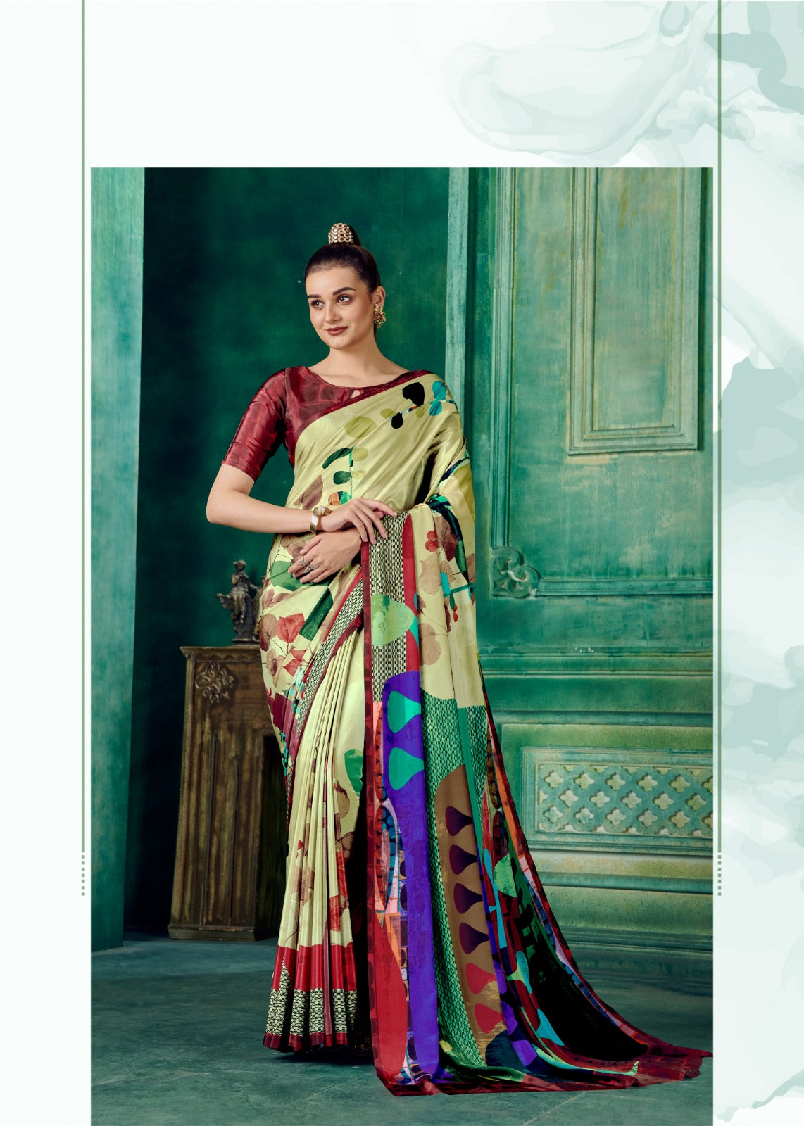 Yellow Rio Jivora Sarees