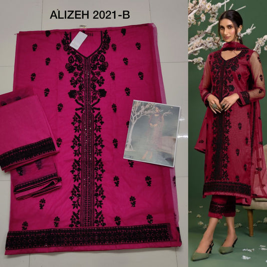 2021B Alizeh Unstitched Suits