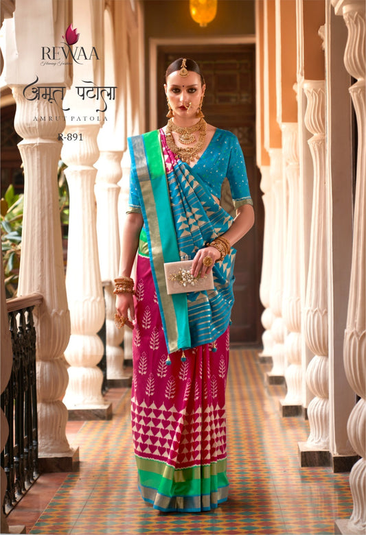 891 Amrut Patola Rewaa Pv Silk Sarees