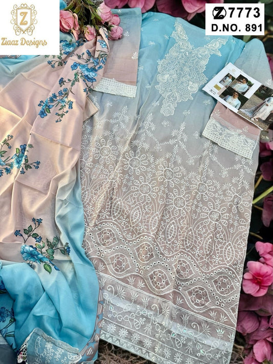 891 Ziaaz Designs Embroidery Pakistani Salwar Suits
