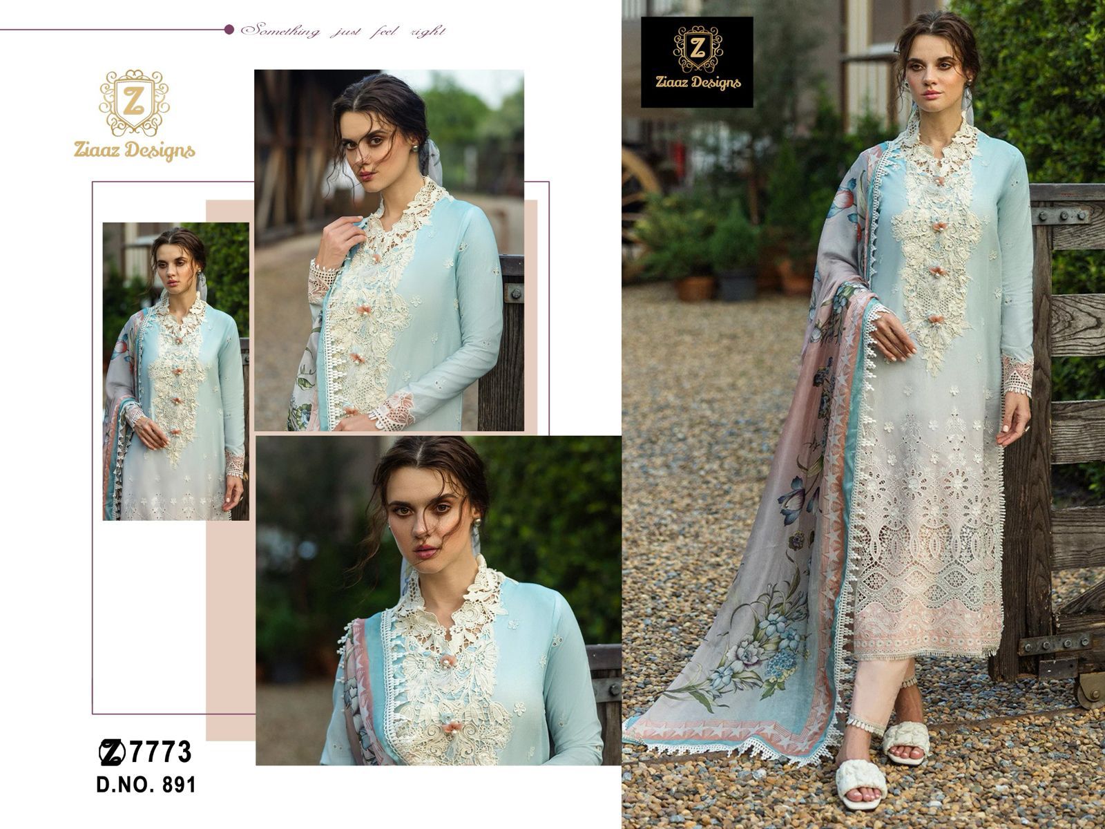891 Ziaaz Designs Embroidery Pakistani Salwar Suits