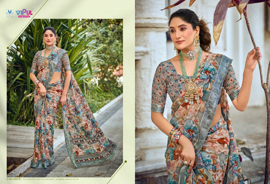 89278 Samriddhi Vipul Dull Moss Sarees