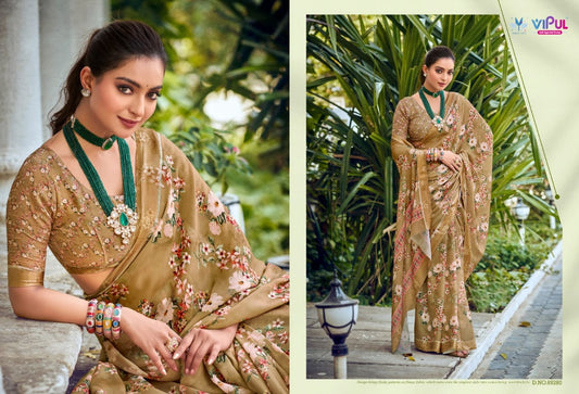 89280 Samriddhi Vipul Dull Moss Sarees