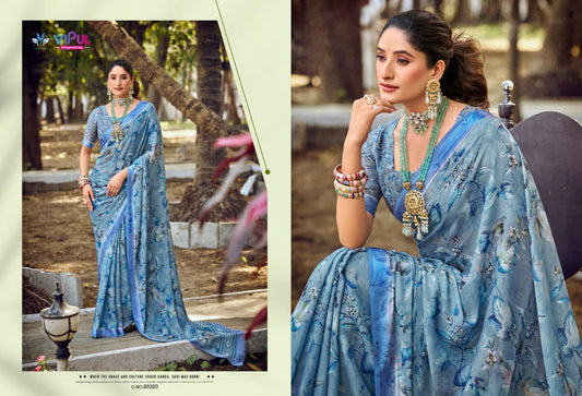 89283 Samriddhi Vipul Dull Moss Sarees