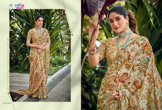89286 Samriddhi Vipul Dull Moss Sarees