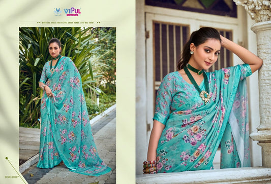 89287 Samriddhi Vipul Dull Moss Sarees