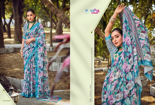 89289 Samriddhi Vipul Dull Moss Sarees
