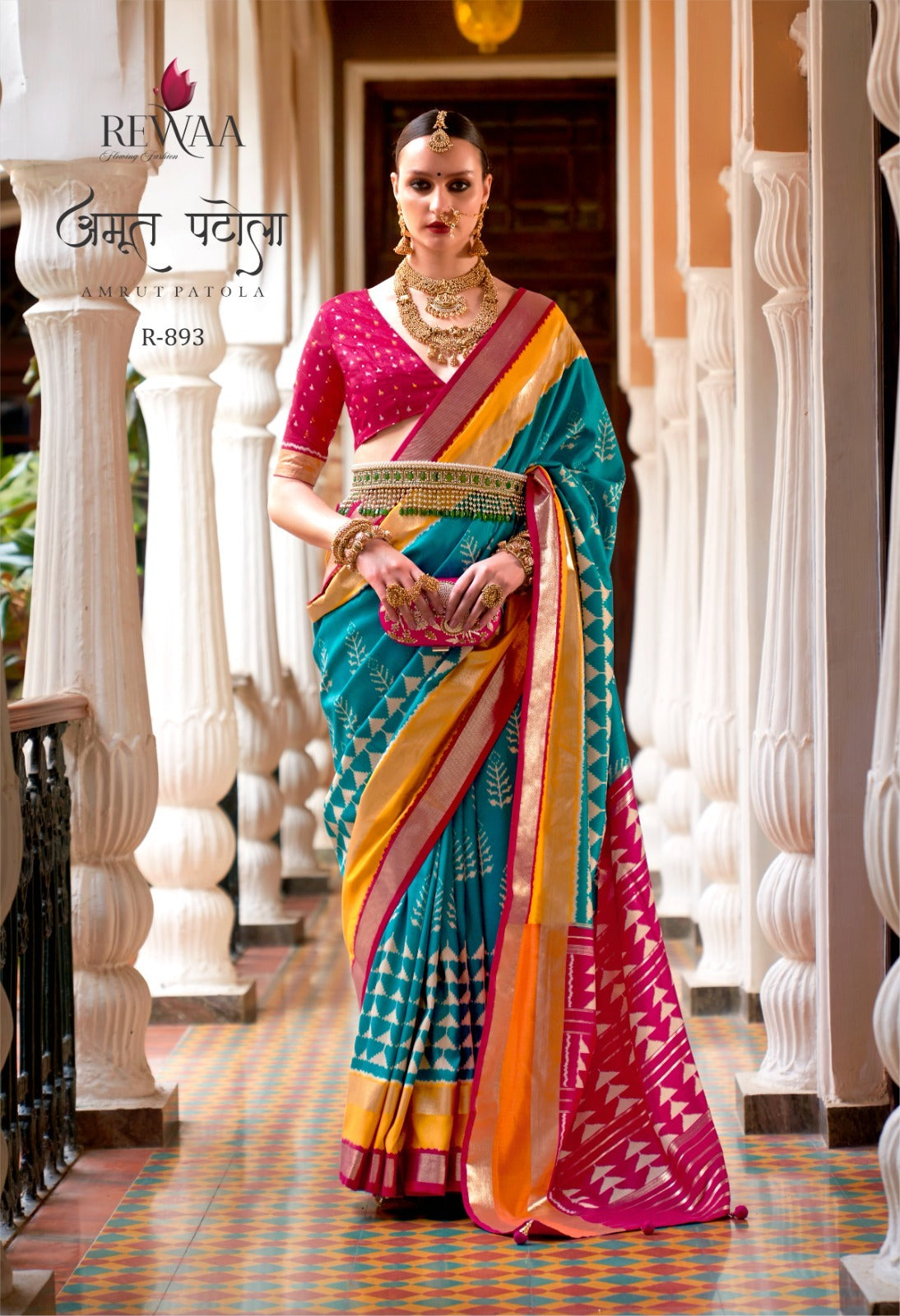 893 Amrut Patola Rewaa Pv Silk Sarees