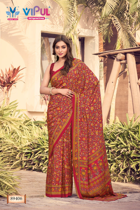 89406 Vipul Creap Sarees